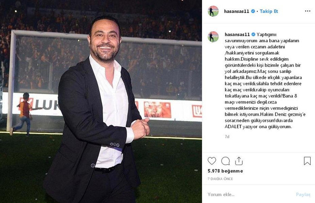 Hasan Şaş'tan PFDK kararına Deniz Gezmiş'li tepki! - Resim : 1