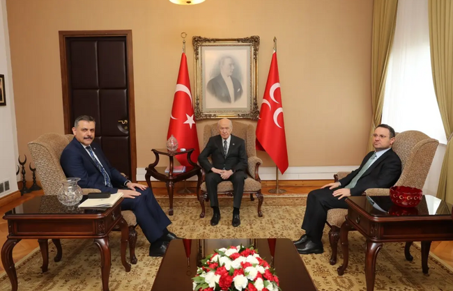 Bakanlar Çiftçi ve Gürlek'ten MHP lideri Bahçeli'ye ziyaret - Resim : 2