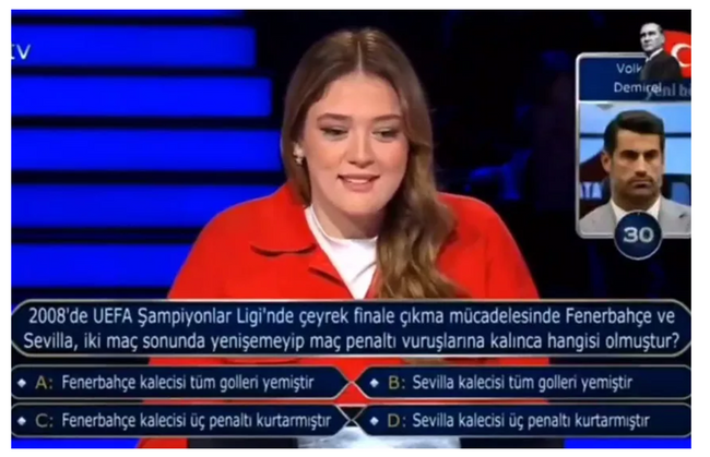 Zehra Güneş’e ‘Fenerbahçe’ soruldu; telefon jokerine sarılıp kulübün efsanesini aradı! - Resim : 1