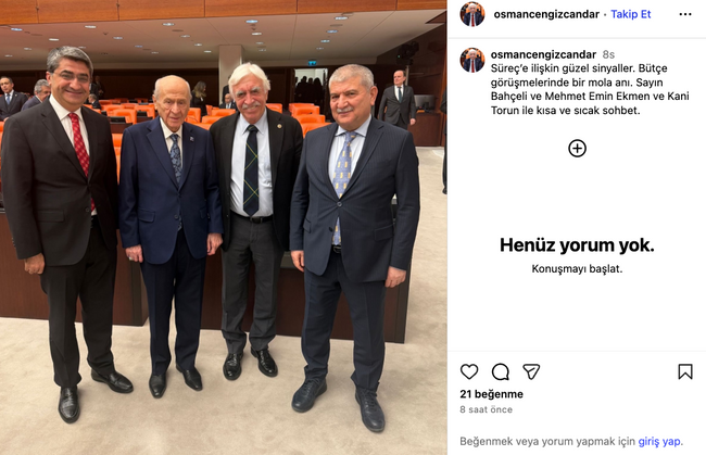 Bahçeli ve DEM Partili isim birlikte fotoğraf verdi! ‘Sürece ilişkin güzel sinyaller var…’ - Resim : 3