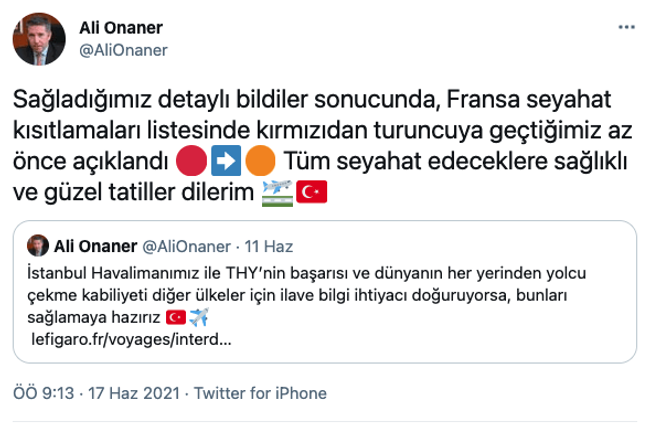Fransa’dan önemli Türkiye kararı! ‘Kırmızı ülkeler’ listesinden çıkardı… - Resim : 1