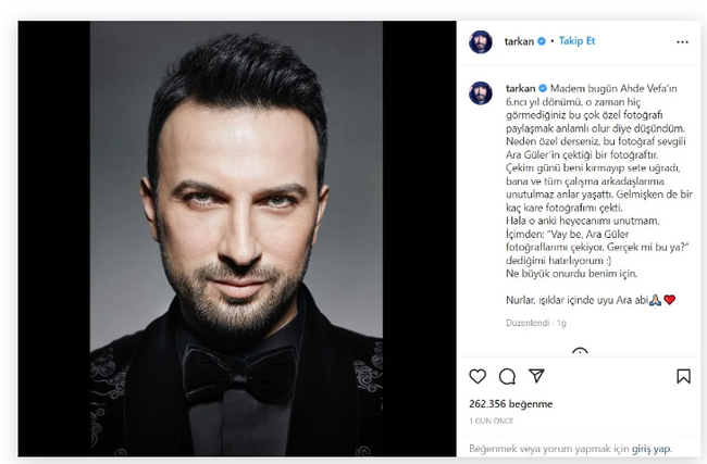 Tarkan Ara Güler'i "Gerçek mi bu?" sözleriyle andı - Resim : 1