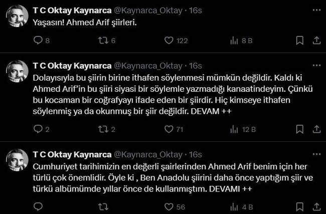 Ahmet Arif'in şiirini Demirtaş için okuduğu iddiasına Oktay Kaynarca'dan cevap - Resim : 1