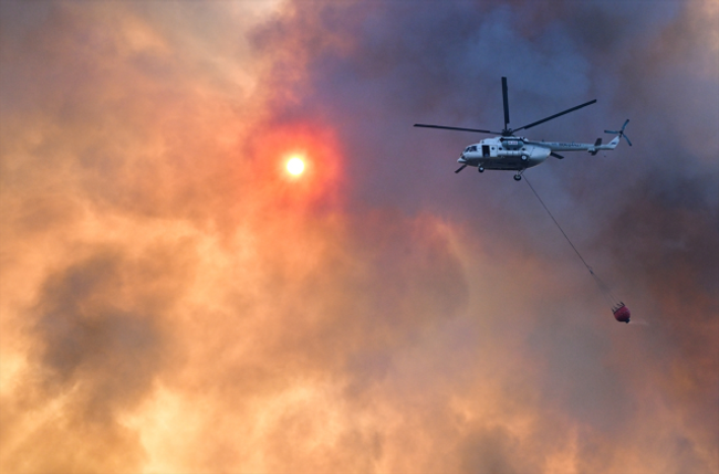 İzmir'de alevler evleri sardı, yazlıklar boşaldı! - Resim : 1