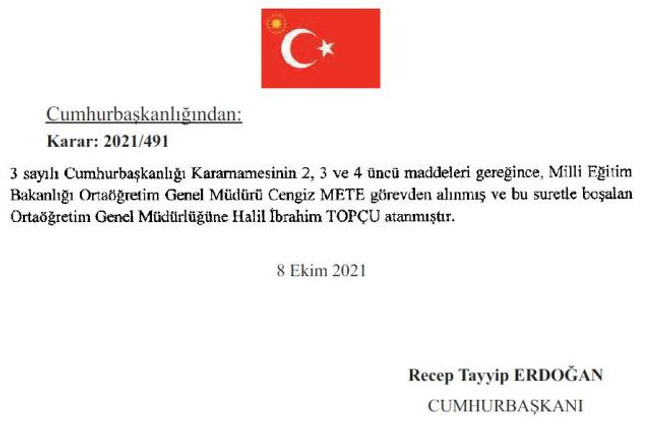 Sağlık Bakanlığı ve MEB'de iki kritik görevden alma! Yerlerine atanan isimler belli oldu - Resim : 1