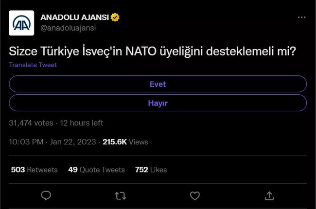 Anadolu Ajansı'ndan İsveç anketi - Resim : 1