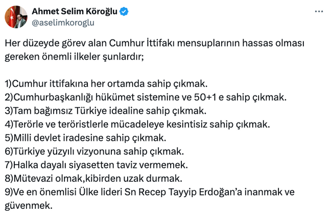 Erdoğan'ın başdanışmanı ‘hassas ilkeleri’ duyurdu! ‘Ve en önemlisi…’ - Resim : 1