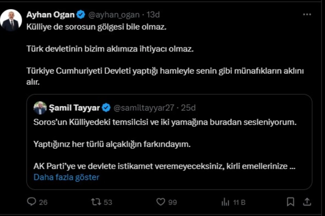Cumhurbaşkanı Danışmanı Ayhan Ogan'dan, Tayyar'a sert sözler: 'Fitneci, gavur' - Resim : 4