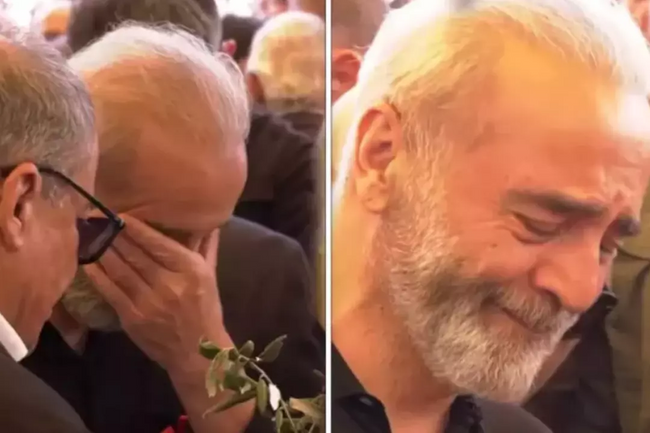 Sırrı Süreyya Önder'in tabutunun başında gözyaşlarını tutamadı - Resim : 2