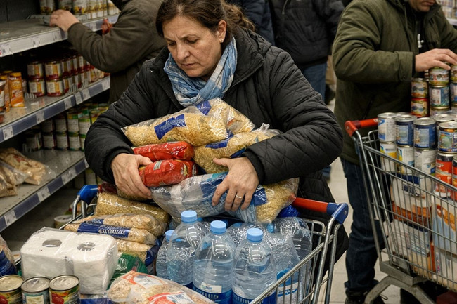 Komşuyu savaş korkusu sardı! Halk ürün stokluyor... - Resim : 1