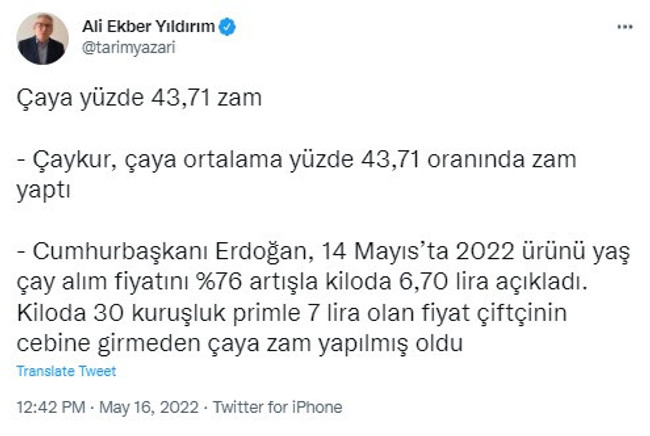 Çaykur'dan çaya büyük zam! - Resim : 1