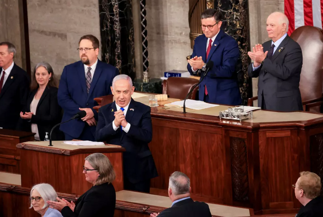 ABD Kongresi'nde yalan söyleyen Netanyahu, ayakta alkışlandı! Türkiye'den ilk tepki geldi - Resim : 1