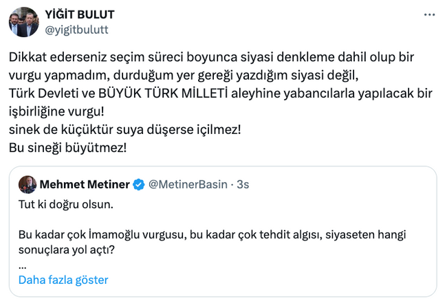 Mehmet Metiner’den Yiğit Bulut’a sert tepki! ‘Tut ki doğru olsun…’ - Resim : 2