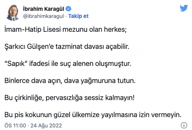 Şamil Tayyar, Gülşen'i topa tuttu! "Paçoz, sapkın zihniyet!" - Resim : 2