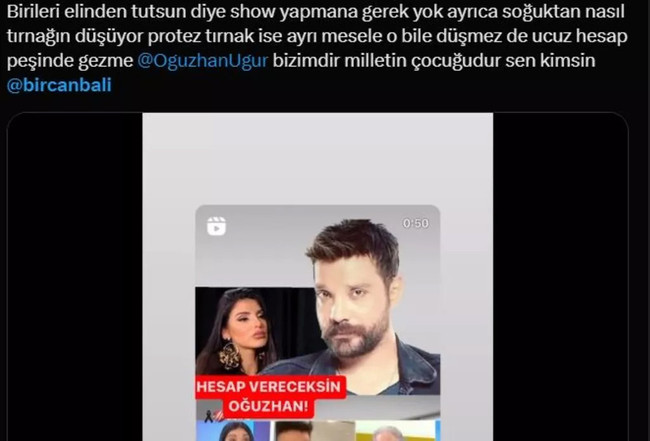Bircan Bali, Oğuzhan Uğur'u hedef aldı! Sözlerine tepki yağdı - Resim : 1