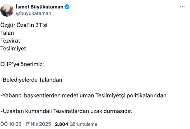 MHP'den Özgür Özel'e '3T' yanıtı! ‘CHP’ye önerimiz…’ - Resim : 2