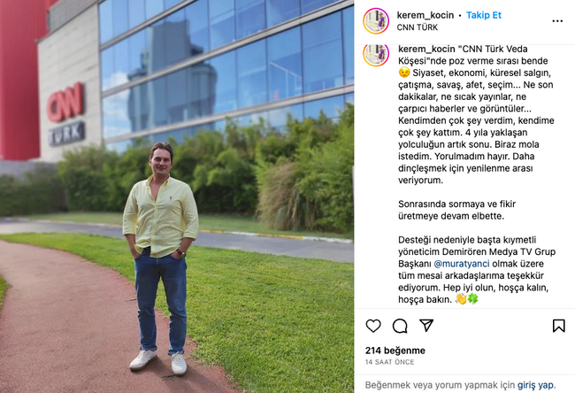 CNN Türk’ten ayrılık haberi geldi! Yaklaşık 4 yılın ardından… - Resim : 1