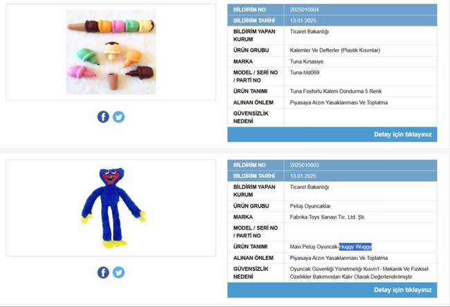 Çocuklar için hayati riskler taşıyan ürünlere toplatma kararı! Ticaret Bakanlığı açıkladı… - Resim : 1