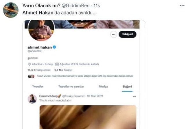 Ahmet Hakan’ın cinsel içerikli video beğenisi olay oldu! Yeniçağ fena ti’ye aldı… - Resim : 6