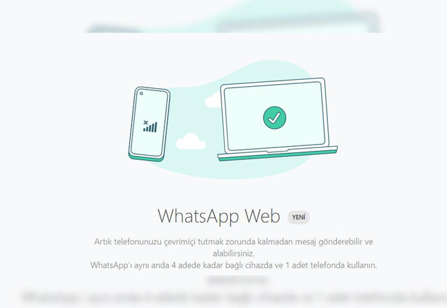 WhatsApp web kendini aştı! Artık telefon kapalıyken de kullanılabilecek - Resim : 1