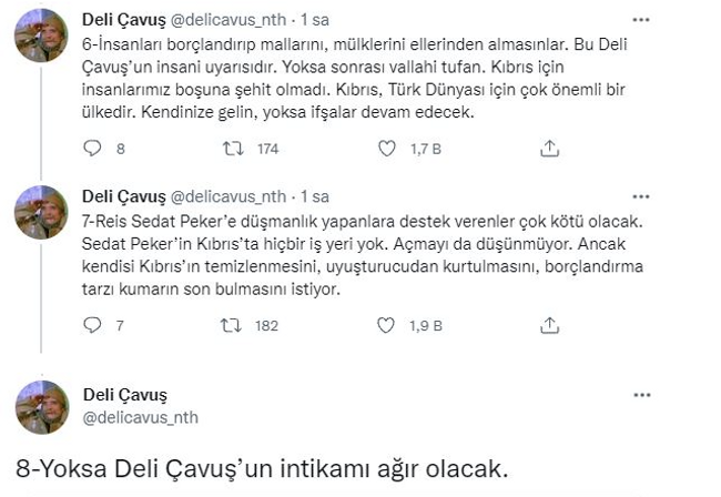 Sedat Peker'den 'Deli Çavuş' açıklaması! İşaret ettiği hesaptan bomba video geldi! - Resim : 3