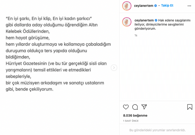 Altın Kelebek’ten bir isim daha çekildi! ‘Hiç gerek yok dostlar...’ - Resim : 3