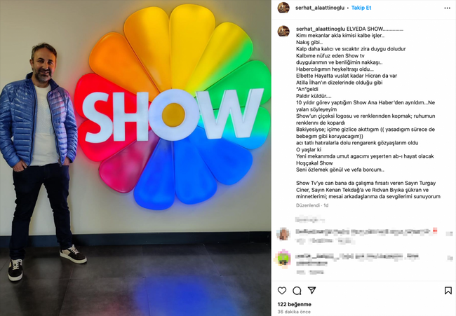 Show TV’deki ayrılıklara bir yenisi daha eklendi! Üst düzey veda: 10 yılın ardından... - Resim : 2