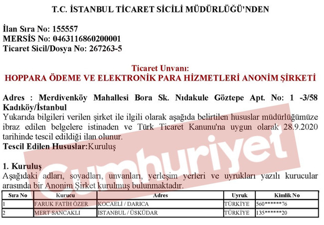 Faruk Fatih Özer, MHP'li vekilin oğluyla ortak çıktı! Şirket kurmuşlar... - Resim : 1