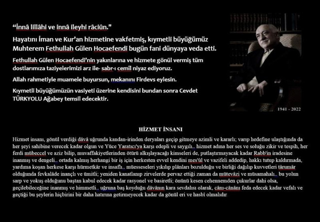 Hastalandığını açıklamıştı: FETÖ elebaşı Fethullah Gülen öldü iddiası! - Resim : 1