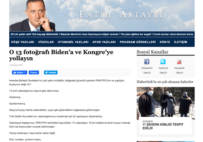 Habertürk'ten Fatih Altaylı'ya şok sansür! '13 şehit' yazısı uçtu gitti! - Resim : 2
