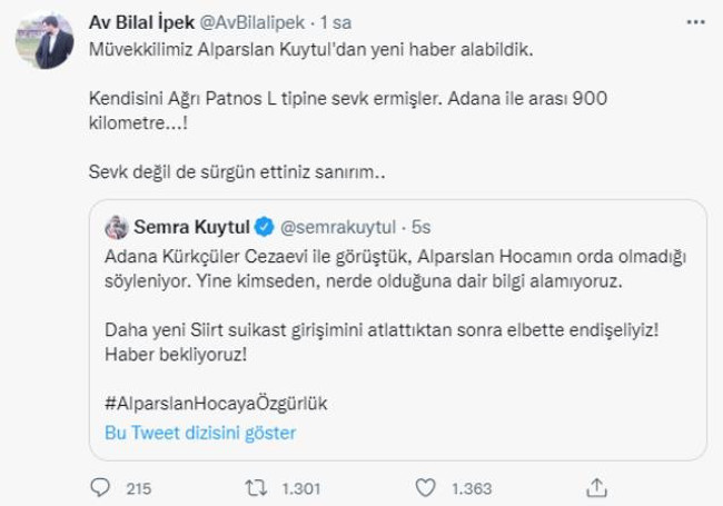 Alparslan Kuytul, 900 km uzaktaki cezaevine sevk edildi! Avukatı "Bu bir sürgün" diyerek duyurdu - Resim : 2