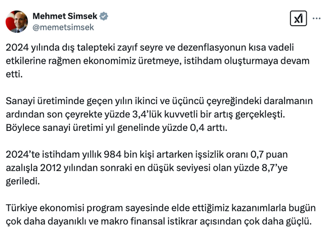 Bakan Şimşek’ten çarpıcı ‘ekonomi’ çıkışı! ‘Çok daha güçlü…’ - Resim : 1