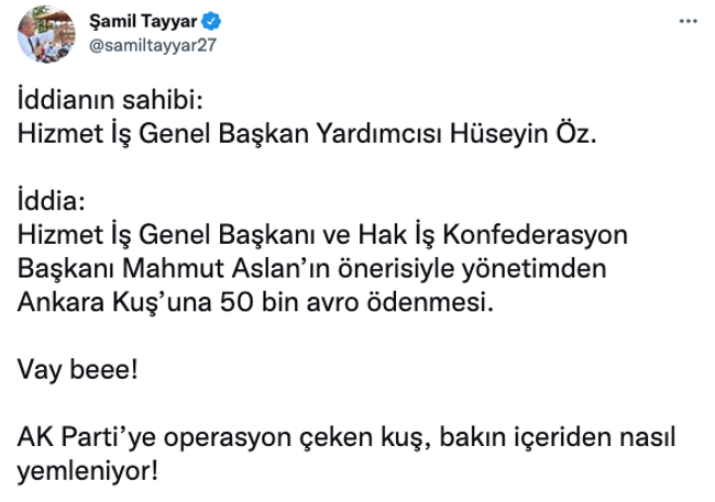 ‘Ankara Kuşu’ iddiası AK Parti’yi karıştırdı! Şamil Tayyar yargı çağrısı yaptı… - Resim : 2