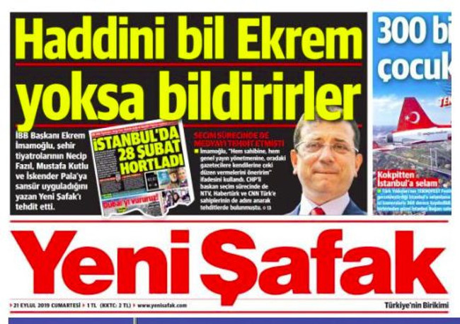 MedyaRadar İBB’nin Yeni Şafak dosyasını açıyor! Bu ne perhiz bu ne lahana turşusu… - Resim : 2
