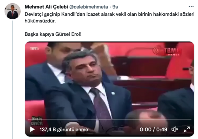 Mehmet Ali Çelebi ve Gürsel Erol arasında gerginlik! ‘Devletçi geçinip Kandil’den icazet alan…’ - Resim : 2
