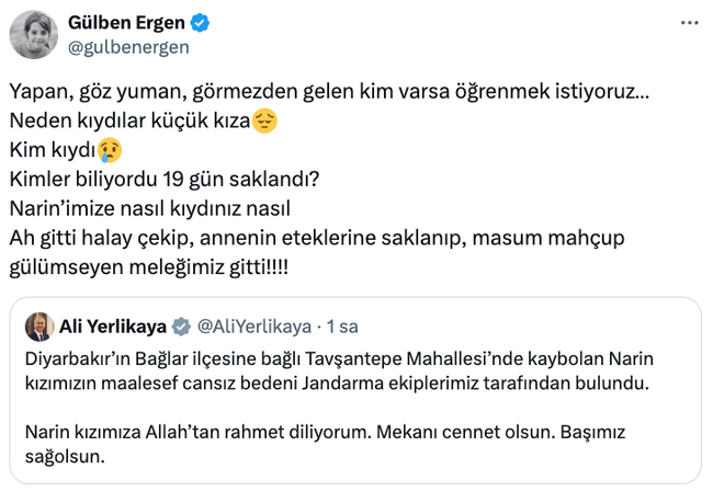 Kahreden haberi duyan Gülben Ergen isyan etti! ‘Günlerdir gece, gündüz aranmasına rağmen…’ - Resim : 2