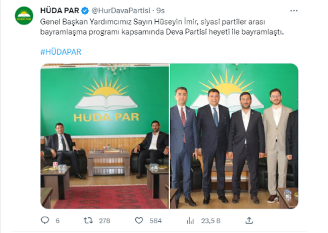 HÜDA-PAR bayramlaşmasına 6'lı masadan flaş katılım - Resim : 2