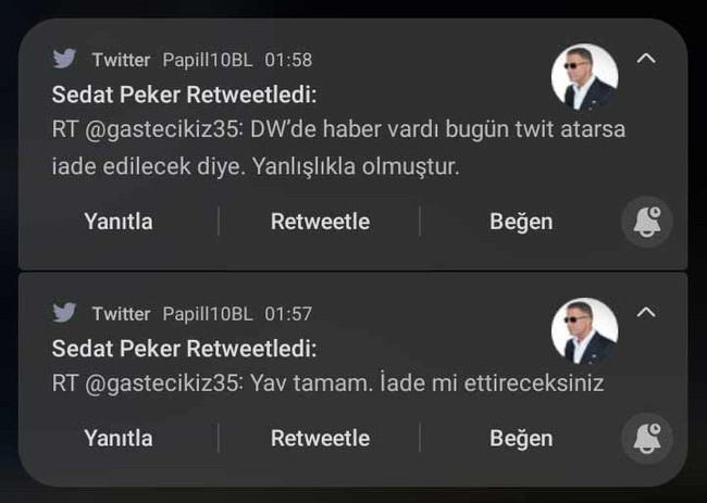 Sedat Peker aylar süren sessizliğini bozdu! Önce paylaştı, sonra hızla sildi… - Resim : 1