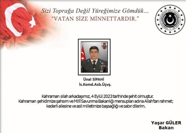 Hain tuzak! Acı haberi MSB duyurdu: 1 asker şehit - Resim : 1