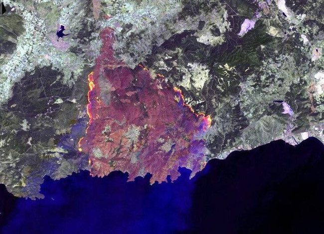 Manavgat, Marmaris ve Milas yangınlarının uydu görüntüleri geldi! Felaketi gözler önüne serdi… - Resim : 1