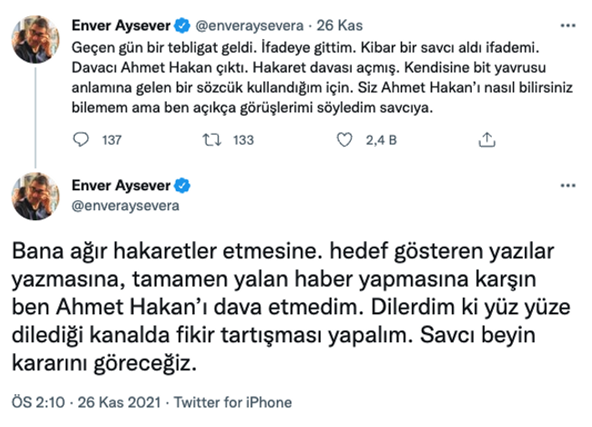 Ahmet Hakan’dan Enver Aysever’e dava! “Söyleyin ona İBAN göndersin..." - Resim : 3