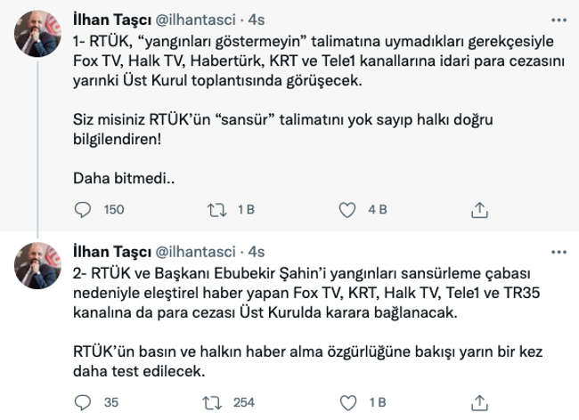 RTÜK yangın yayınlarına cezayı görüşecek! Listedeki kanallar dikkat çekti... - Resim : 2