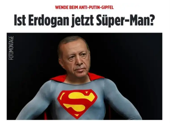 Alman Bild gazetesi Cumhurbaşkanı Erdoğan'ı Superman'e benzetti! "NATO'nun yeni güçlü adamı" - Resim : 1