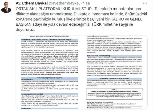 İYİ Parti'de Akşener'e karşı değişim çağrısı: "Talepler yerine getirilmezse..." - Resim : 1