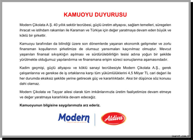 Türkiye'nin çikolata devi konkordato başvurusu yaptı! Bir zamanlar Ülker'in ortağıydı… - Resim : 1