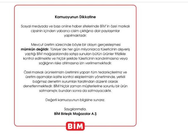 Ünlü market zincirinden skandal iddiaya açıklama! Cipsten çıkan şey infial yarattı - Resim : 1