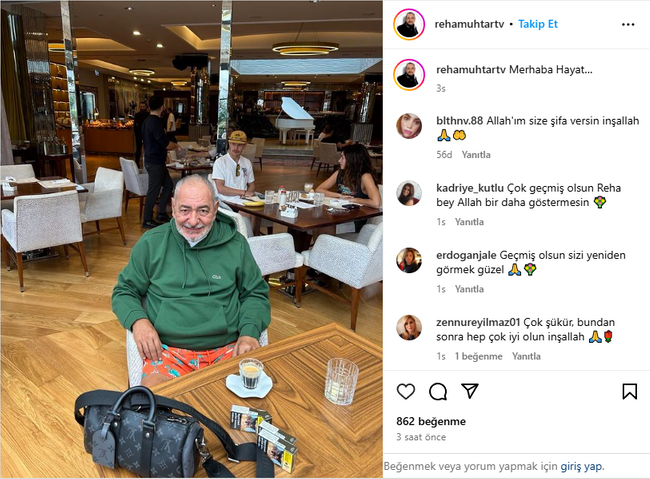 Ölümden dönen Reha Muhtar son halini paylaştı: 'Merhaba hayat' - Resim : 1