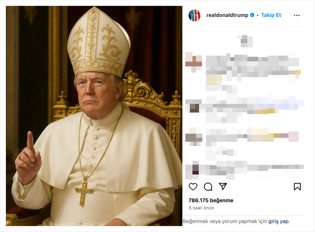 Donald Trump şimdi de kendisini Papa yaptı! Sözleri gündem olmuştu… - Resim : 1