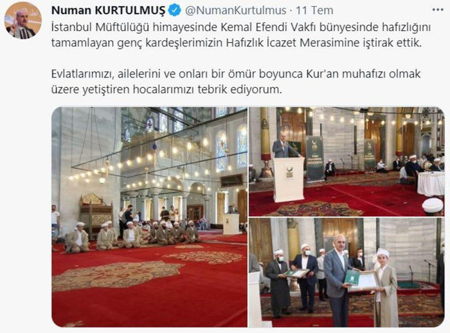 İstanbul'daki camide protokol koltuğu! Sosyal medyada gündem oldu - Resim : 1