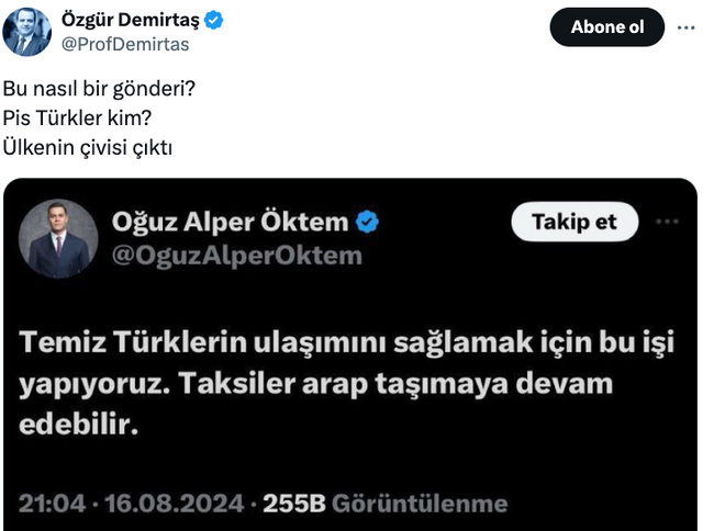 İki isim arasında sert polemik: Pis Türkler kim? Ülkenin çivisi çıktı… - Resim : 1